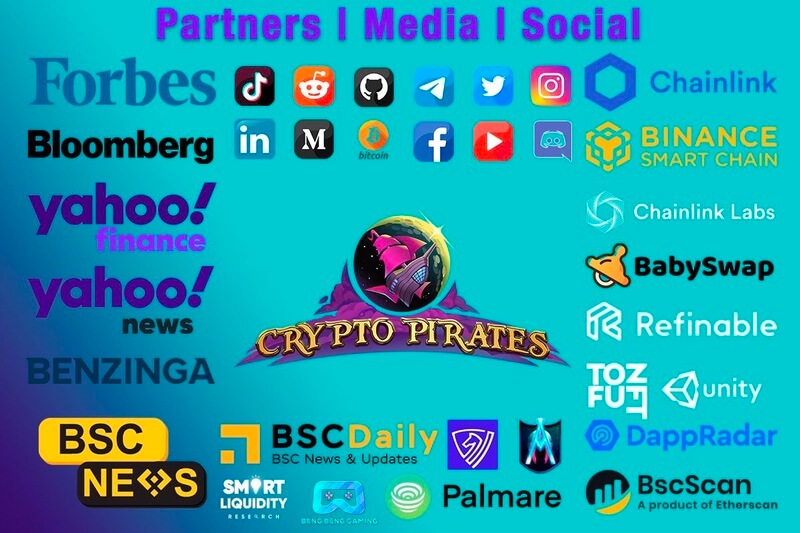 海賊スペースで仮想通貨を稼ぐCryptoPirates パートナーとメディア