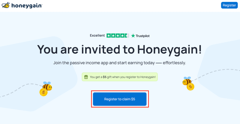 Honeygain(ハニーゲイン)の登録方法 Mac