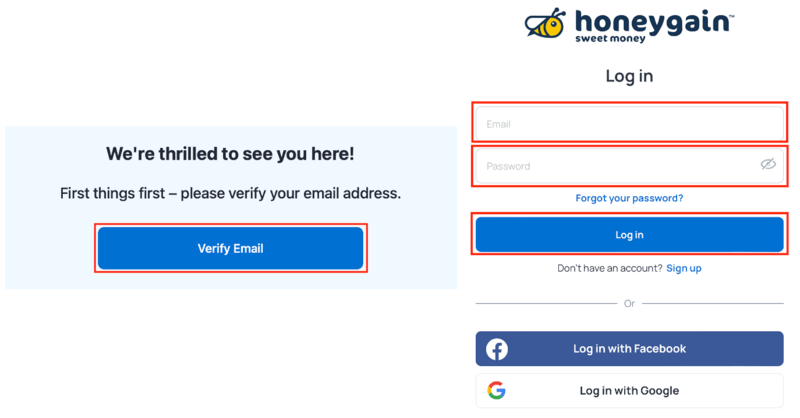 Honeygain(ハニーゲイン)の登録方法