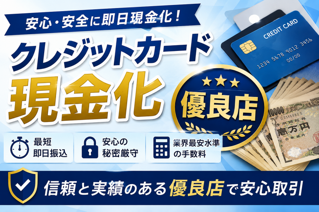 クレジットカード現金化でおすすめの優良店